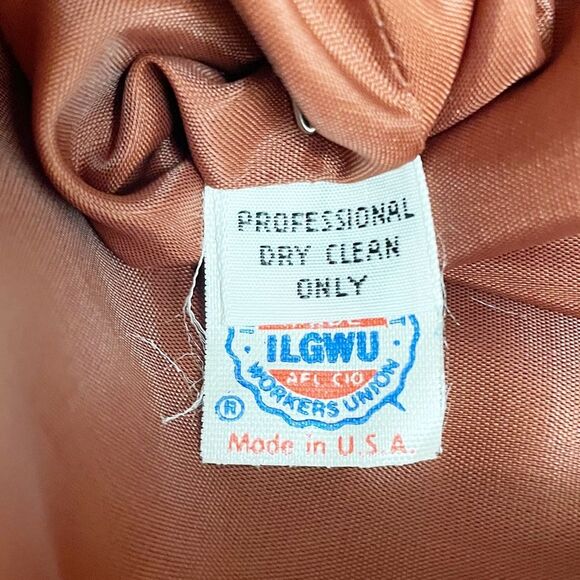 NWT Morton Myles The Warrens Vintage 1980s Bronze Satin Drop Waist Dress Size 8 - Picture 13 of 15